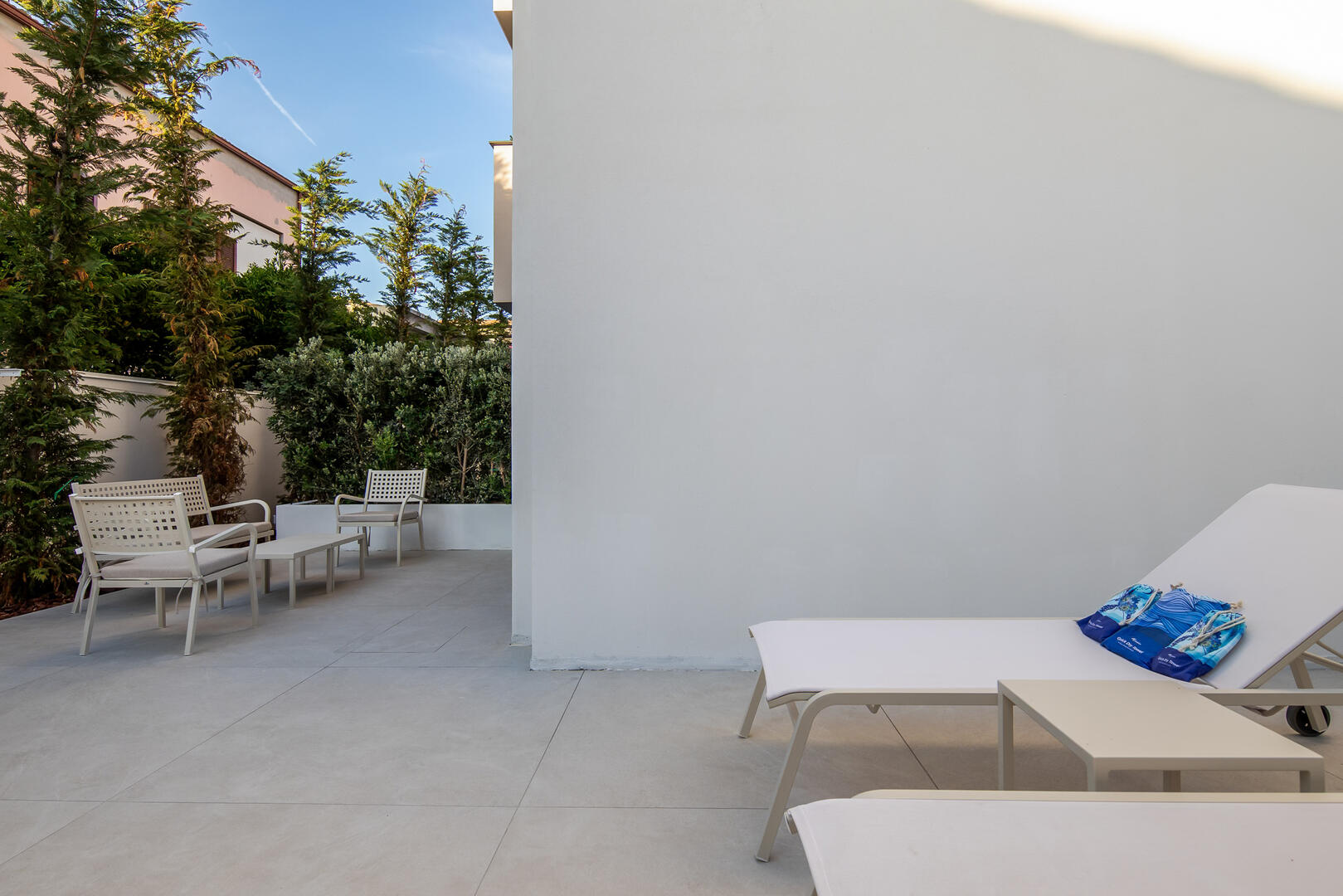 Relax and unwind on your secluded terrace with outdoor furniture