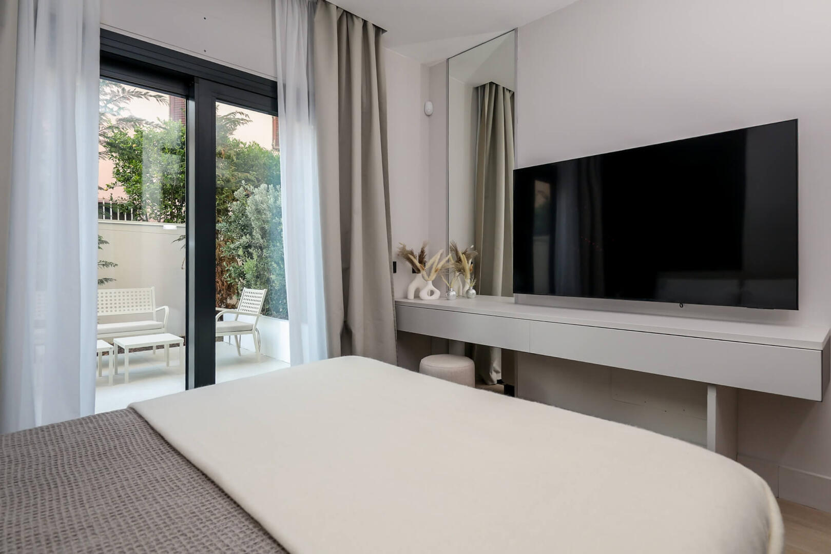 Only big SMART TV's and designer interiors